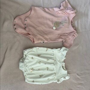 Charming Pink and White One Piece Set